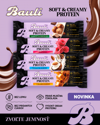 Objavte novinku Bauli Soft&Creamy Protein Bars